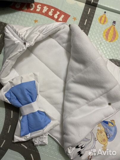 Конверт на выписку для мальчика осень весна