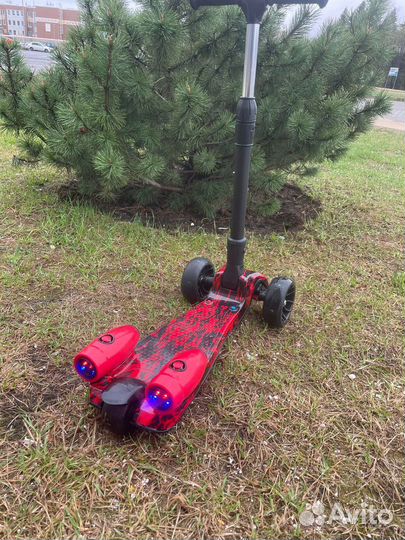 Самокат детский с паром и музыкой