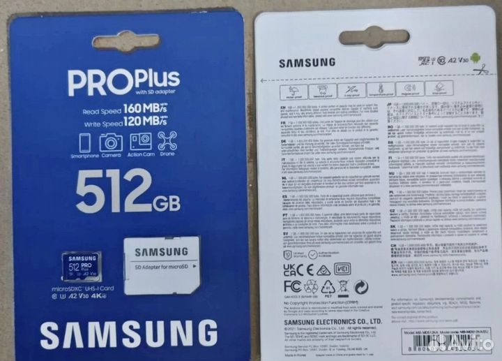 Карты памяти MicroSD Samsung PRO+ 128/256/512gb