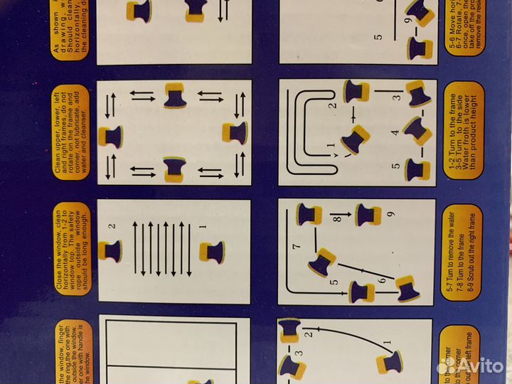 Магнитная щетка для мытья окон и балкона