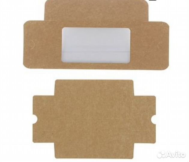 Коробка складная крафт для макарун