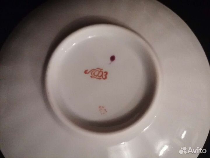 Чайная пара, фарфор, лфз