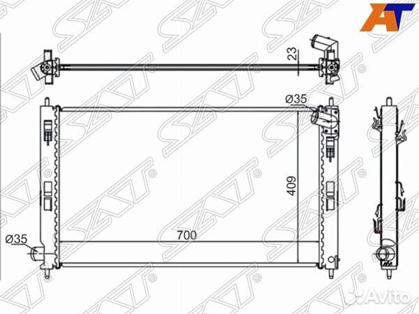 Радиатор mitsubishi ASX