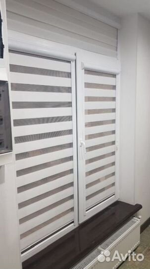 Рулонные шторы день ночь зебра N748G-A17965