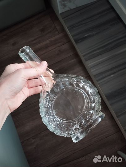 Круглая декоративная бутылка для творчества Ваза