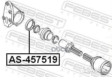 Подшипник приводного вала ford focus II, transi