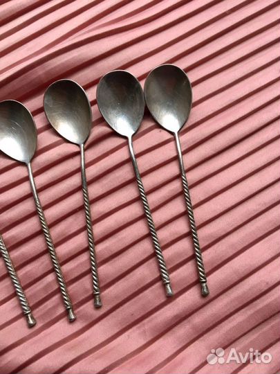 Мельхиоровые чайные ложки СССР