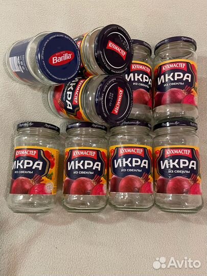 Стеклянные банки 0,4 л с винтовыми крышками