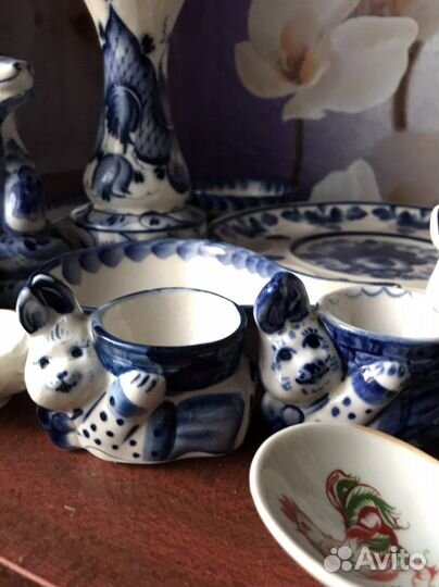 Фарфоровая посуда Гжель,все по 280