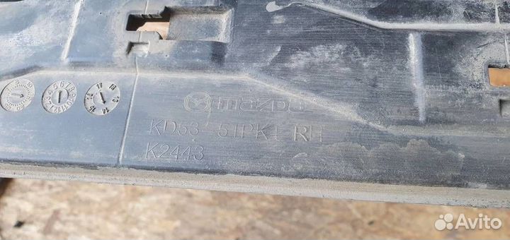 Накладка порога наружняя Mazda CX 5 2012-2017