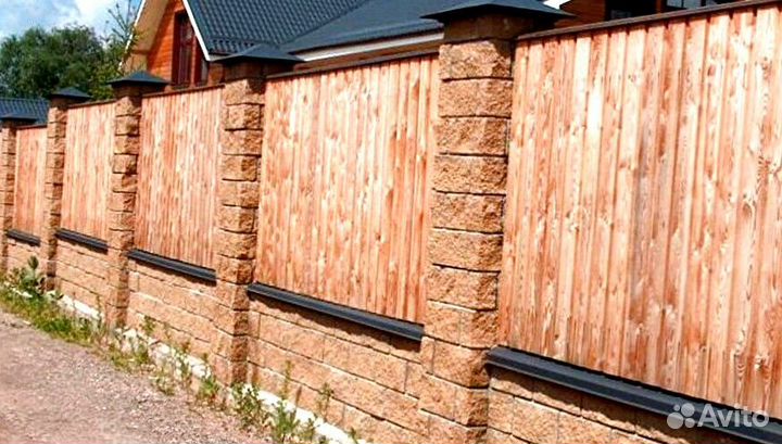 Забор из профнастила для дома за 1 день