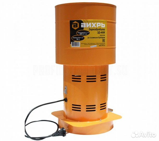 Зернодробилка Вихрь зд-400К 74/2/4