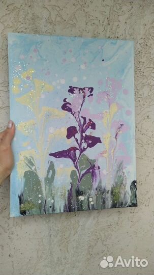 Картина Ирисы под дождём