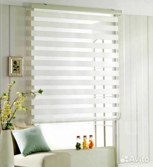 Рулонные жалюзи День-Ночь Зебра для дома и дачи