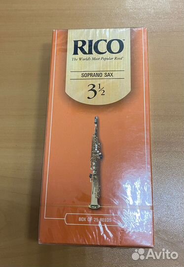 RIA2535 трости rico для сопрано саксофона, №3.5