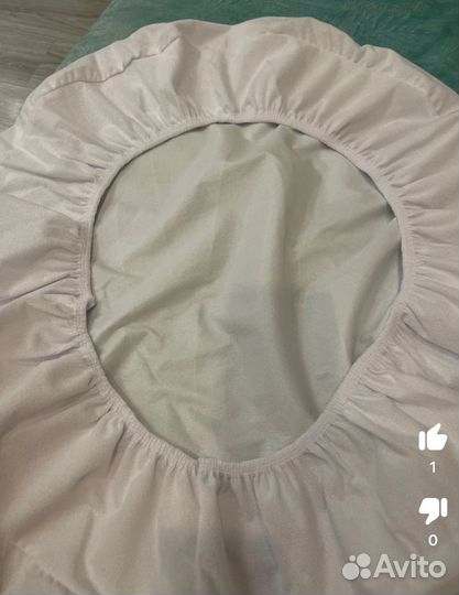 Матрас детский круглый и непромокаемая простынь