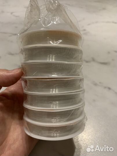 Нить силиконовпя Cristal Tec 0,8 mm прозрачная