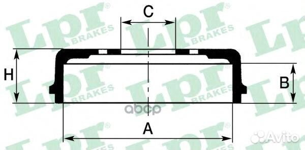 Барабан тормозной 7D0075 7D0075 Lpr