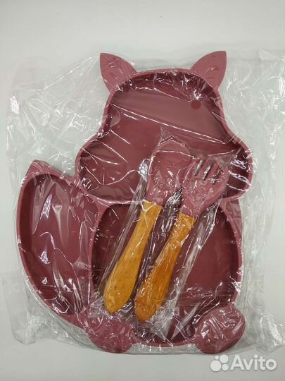 Силиконовая порционная тарелка