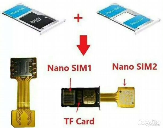 Адаптер для SIM карты nano SIM
