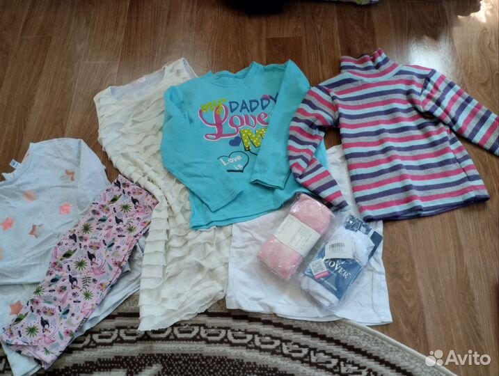 Вещи пакетом для девочки 104-116