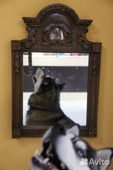 Антикварное зеркало. Ручная резьба. 19 век