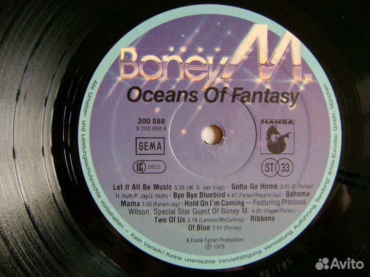 Две пластинки Boney M