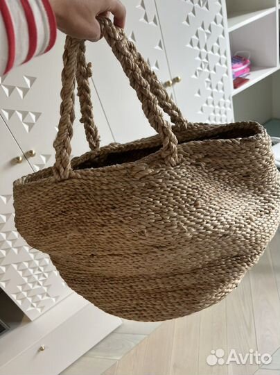 Zara home корзина джут