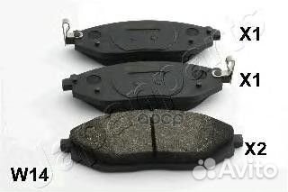 Колодки тормозные дисковые, комплект перед