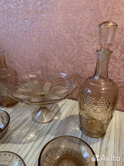 Посуда цветное стекло