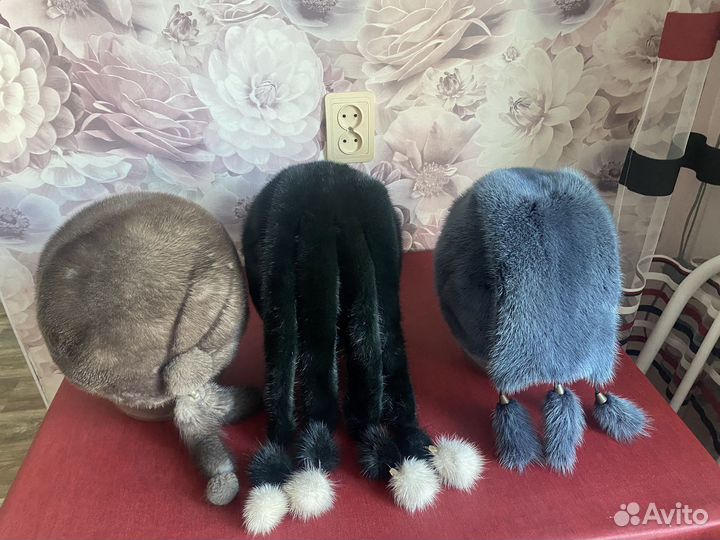 Шапка норковая женская