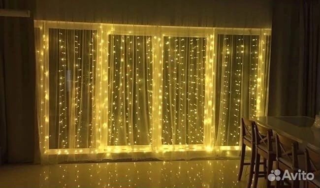 Гирлянда штора