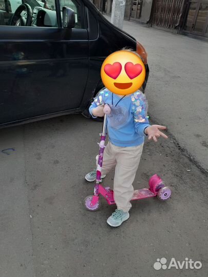 Самокат детский трехколесный бу