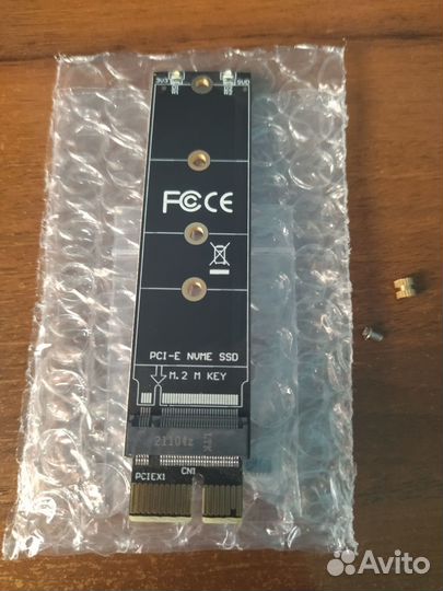 Адаптер ssd m2 nvme в слот PCIe 3.0 x1