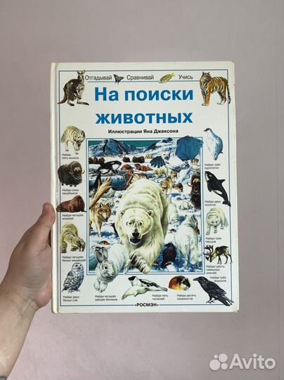 Книга На поиски Животных Росмэн 1997 г