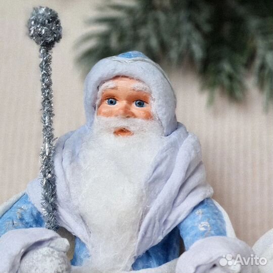 Дед мороз и снегурочка из ваты