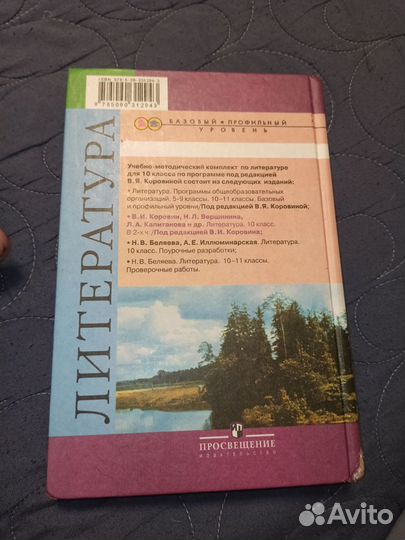 Учебник по литературе 10 класс 2 часть