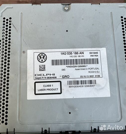 Магнитола Volkswagen polo