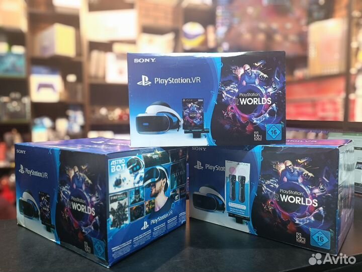 Шлем Sony PlayStation VR V1 REF + Move 2 штуки