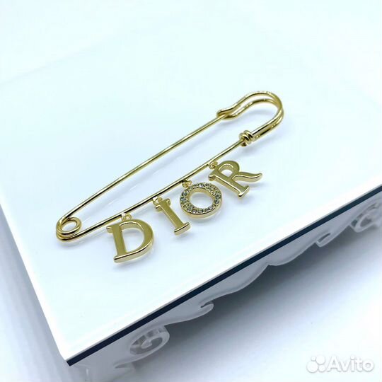 Брошь dior 6 см