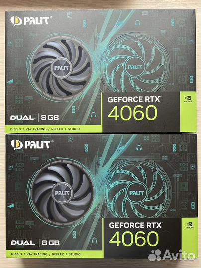 Видеокарта Palit RTX 4060 Dual новая Ситилинк