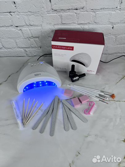 Лампа для маникюра/лампа д/гель-лака/ набор