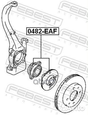 Ступица передняя 0482EAF Febest