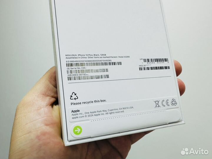 iPhone 16 Plus 128gb Black sim+ esim