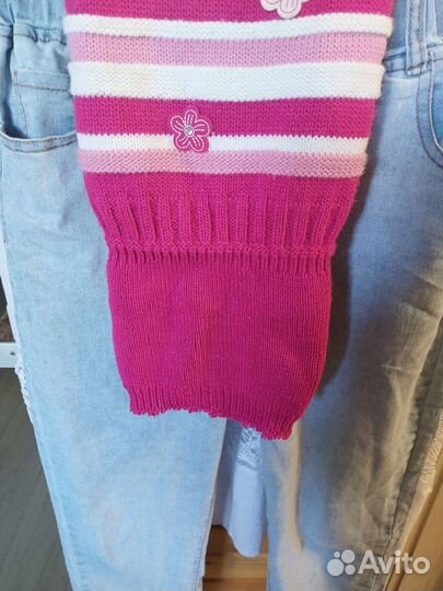 Шапка детская с помпонами