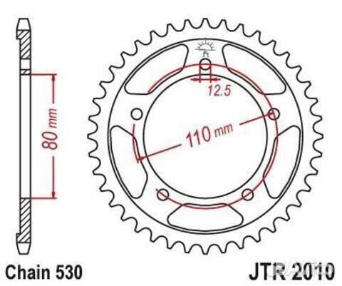 Звезда ведомая JTR2010 40