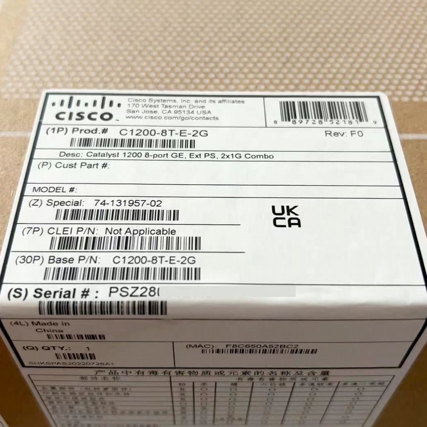 [C1200-8T-E-2G] Коммутатор Cisco C1200-8t-E-2g