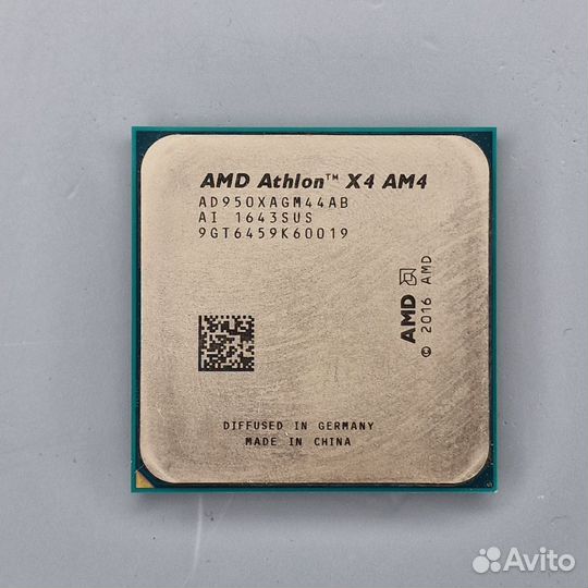Процессор AMD Athlon X4 950 AM4, 4 x 3500 мгц
