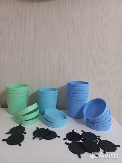 Горшок с поддоном кашпо