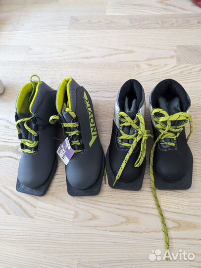 Лыжные ботинки 34 и 30 размер детские